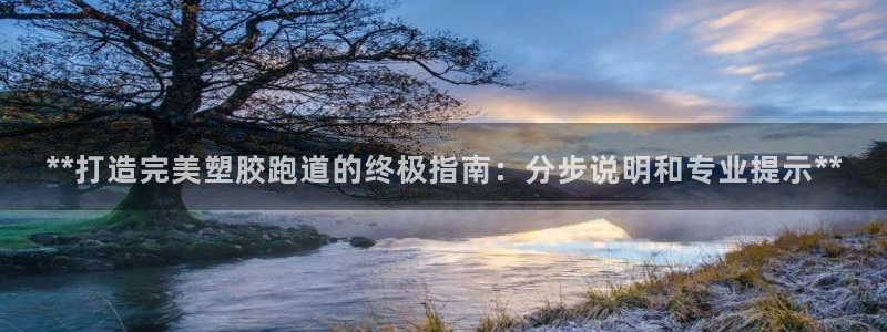 红足一丰：**打造完美塑胶跑道的终极指南：分步说明和专业提示**