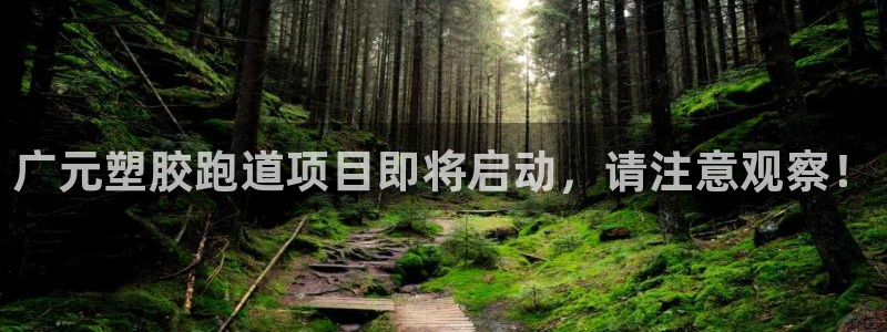 红足1一世：广元塑胶跑道项目即将启动，请注意观察！